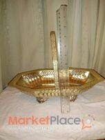 Παλαιά μπρούτζινη φρουτιερα καλαθάκι συντηρημένη.