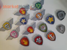 14 Piece set Paw Patrol Badges