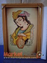 Ζωγραφική σε δελμα σε κορνίζα από Ιράν.