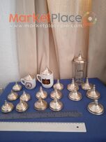 3 εξάδες διαφορετικές από επάργυρα μπρούτζινα καπάκια για τον καφέ.