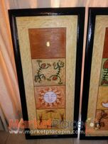 Δύο πίνακες ζωγραφικής.110cmX50cm