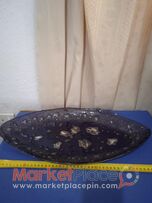 Χειροποίητη γυάλινη φρουτιερα.