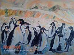 Gallery artist original paint oil on canvas 90x110 cm signed by artist