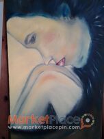 Gallery artist original paint oil on canvas 45x95 cm signed by artist