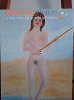 Gallery artist original paint oil on canvas 48x66 cm signed by artist