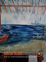 Gallery artist original paint oil on canvas 72x84 cm signed by artist