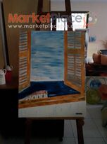 Gallery artist original paint oil on canvas 75x100 cm signed by artist