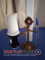 Μπρούτζινη βάση για ξυράφια και βούρτσα του παρπερη.