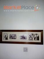 Κορνίζα 92Χ30cm με ινδιάνους ιθαγενείς αρχηγούς της Αμερικής.