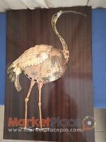 Πίνακας χειροτεχνίας με κοχύλια σέ ξύλο.