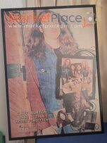 Cliff Burton of heavy metal,print in a frame 80cmX57cm.