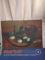 Old russian picture, Painting on canvas 1955.