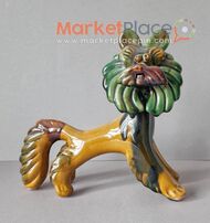 Figurine lion majolica vasilkovsky majolica factory ussr 1960