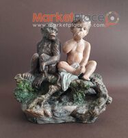 Sculpture selfishness terracotta germany 1892