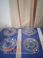 4 παλαιές γυάλινες λεμονιερες.