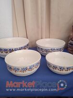 4 παλαιά κεραμικά μπολ Τσεχοσλοβακίας, Ditmar.