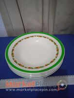 5 παλαιά αγγλικά πιάτα.