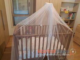 Kids bed with almost brand new mattress