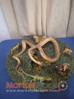 Rare ceramic plate Portuguese palissy majolica by José a Cunha 18 c.