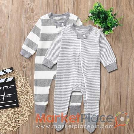 Newborn Baby Cloth Girls Boys Clothes Long Sleeve Zipper Packs - Mammari, Nicosia