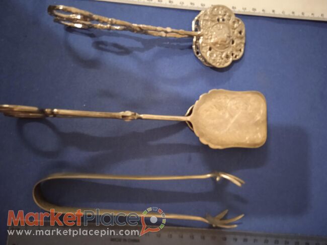 3 συλλεκτικές επαργυρες πιάστρες για κέικ, παγάκια. - 1.Limassol, Limassol