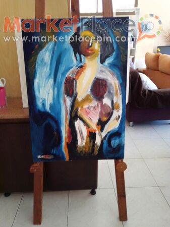 Gallery artist original paint oil on canvas 60x90cm signed by artist - 1.Limassol, Limassol