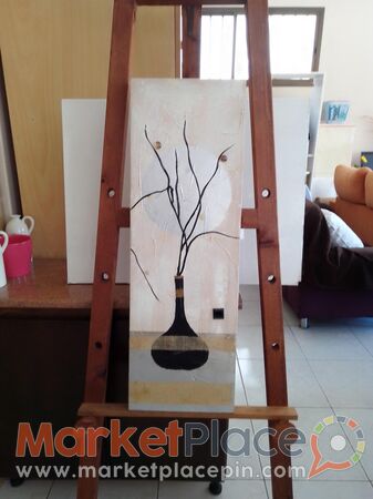 Gallery artist original paint oil on canvas 30x90cm signed by artist - 1.Limassol, Limassol