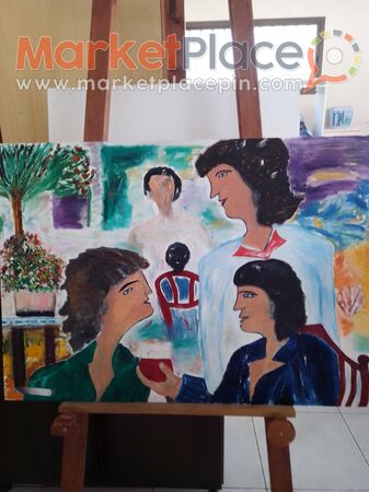 Gallery artist original paint oil on canvas 70x100 cm signed by artist - 1.Limassol, Limassol