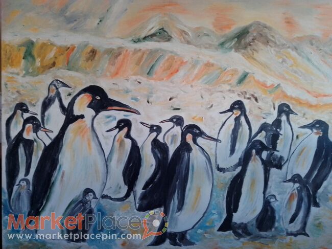 Gallery artist original paint oil on canvas 90x110 cm signed by artist - 1.Limassol, Limassol