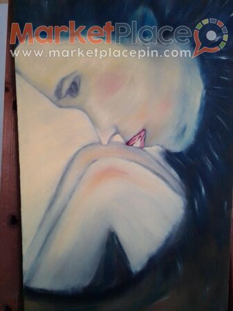 Gallery artist original paint oil on canvas 45x95 cm signed by artist - 1.Limassol, Limassol