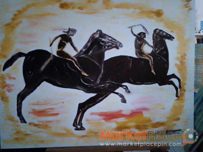 Gallery artist original paint oil on canvas 80x100 cm signed by artist - 1.Limassol, Limassol