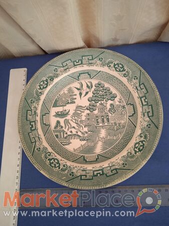 Old willow patent plate with an old maker pottery. - 1.Limassol, Limassol