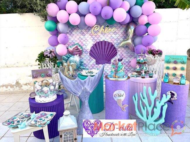 Mermaid party decoration - Oroklini, Larnaca