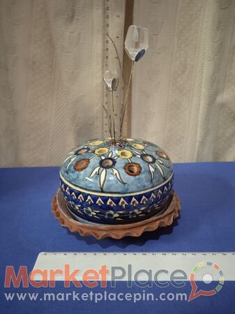 Παλαιό χειροποίητο κεραμικό από Ιεροσολύμα για κερί, λουλούδια. - 1.Limassol, Limassol