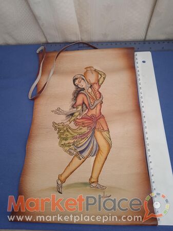 Κρεμαστό ζωγραφική από Ιράν σε δέρμα. - 1.Limassol, Limassol