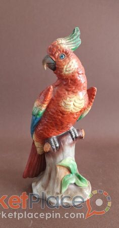 Porcelain figurine parrot sitzendorf germany 1918 - Paphos, Paphos