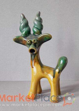 Figurine goat majolica vasilkovsky majolica factory ussr 1960 - Paphos, Paphos