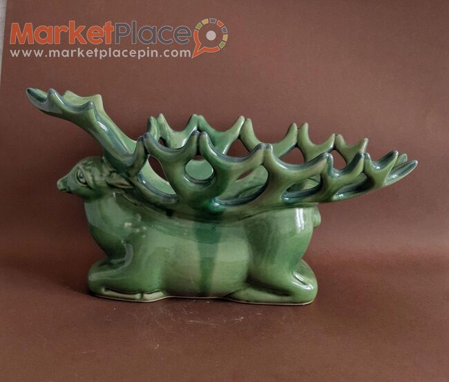 Vase deer majolica lviv ussr 1950 - Paphos, Paphos