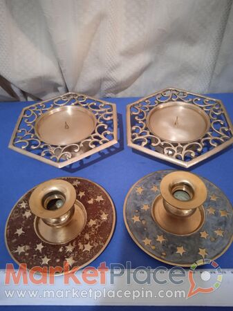 4 μπρούτζινα κηροπήγια. - 1.Limassol, Limassol