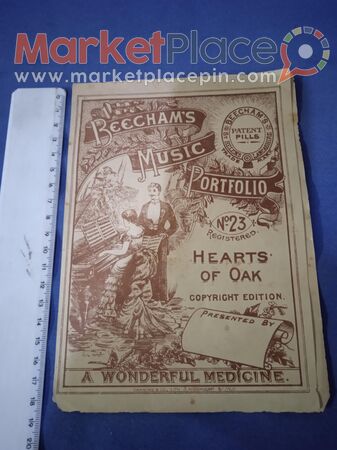 An advertisement leaflet of Beecham's music portfolio from 1850. - 1.Limassol, Limassol