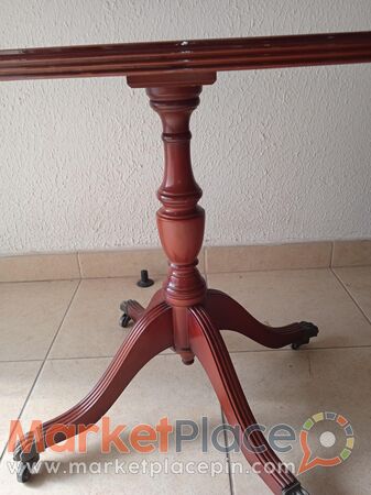 Τραπεζάκι οβάλ σαλονιού, μαχοκανι, 68Χ45, ύψος 51 πόντους. - Mesa Geitonia, Limassol